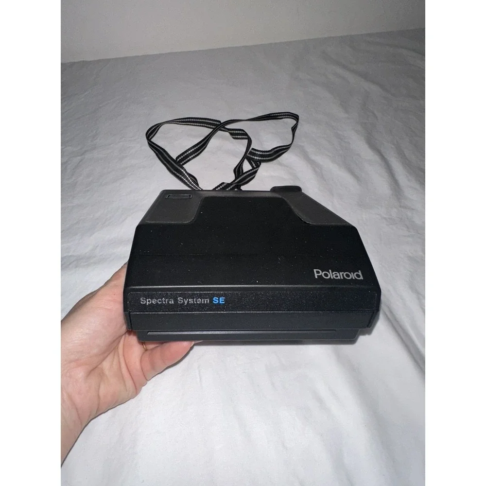 VINTAGE POLAROID SPECTRA SYSTEM INSTANT CAMERA SE‎ BLACK W/ MANUAL